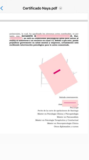 Naya Fácil reveló diagnóstico médico que le impediría entrar a reality de Canal 13: "No estoy apta"