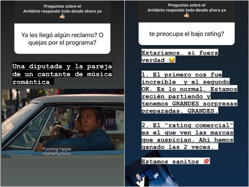 Copano responde preguntas por El antídoto