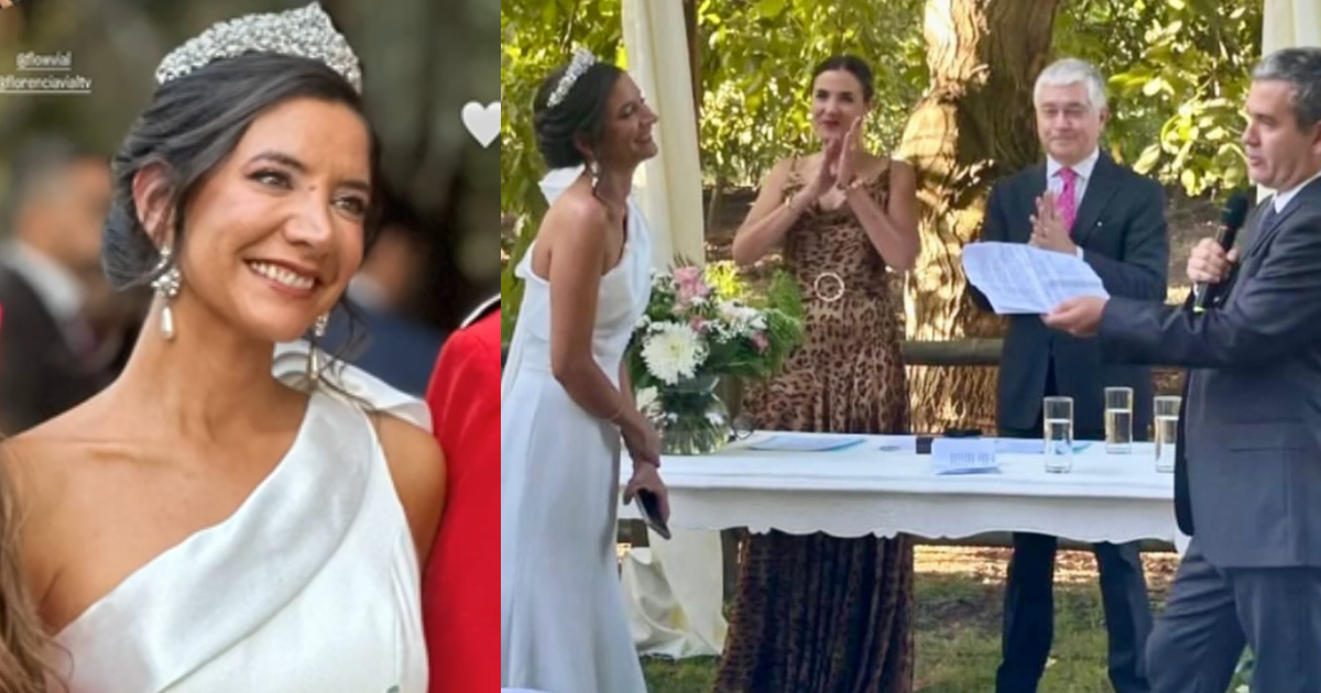 Florencia Vial celebró su matrimonio: su tía Julia Vial e Iván Valenzuela dirigieron la ceremonia