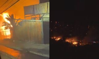 Evacúan Cerro Cordillera de Valparaíso por incendio forestal