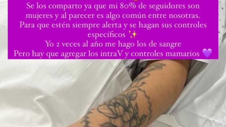 Fran Maira entregó mensaje tras sufrir por quiste en uno de sus ovarios
