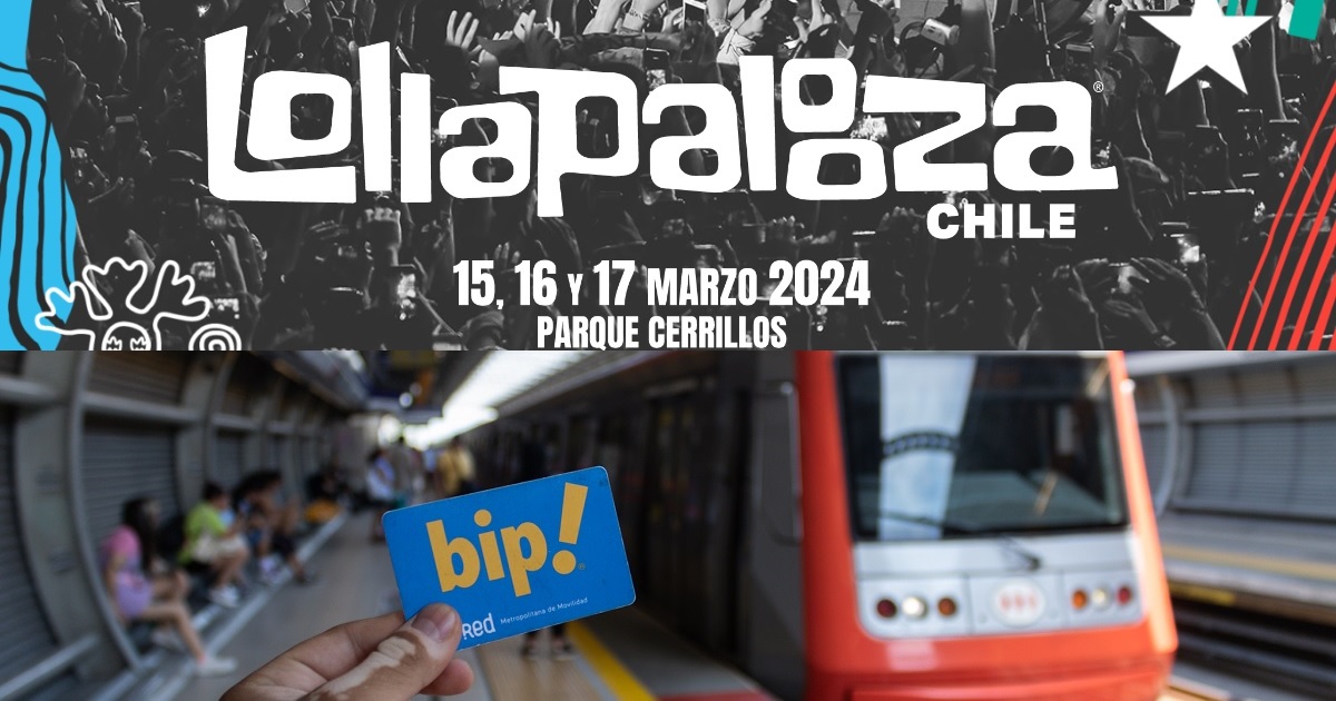 Servicios especiales de Metro para Lollapalooza 2024