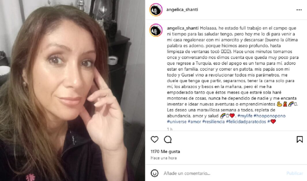 Angélica Sepúlveda lamentó nueva separación de su galán turco
