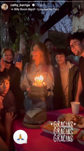 Cathy Barriga celebró su cumpleaños en su arresto domiciliaria