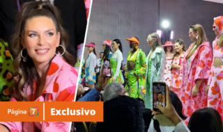 Euge Lemos lanzó su colección de ropa en colorido desfile