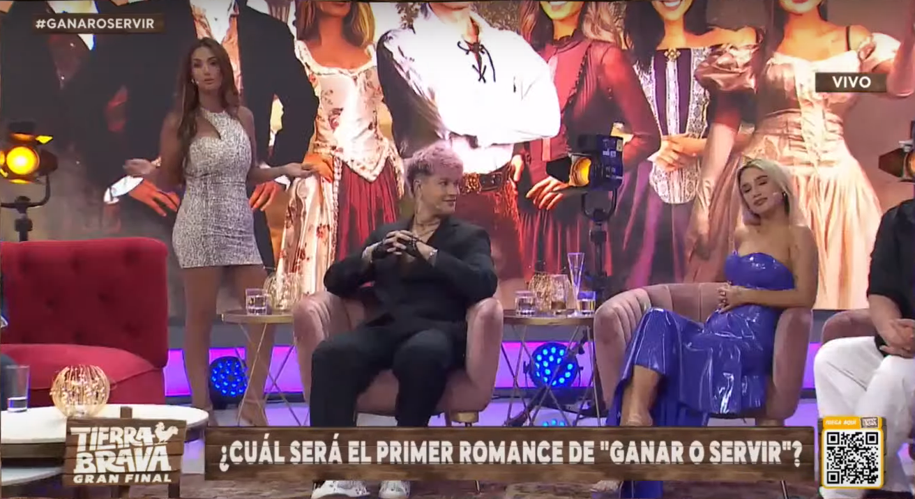 Guarén y Pamela Díaz en programa final de Tierra Brava