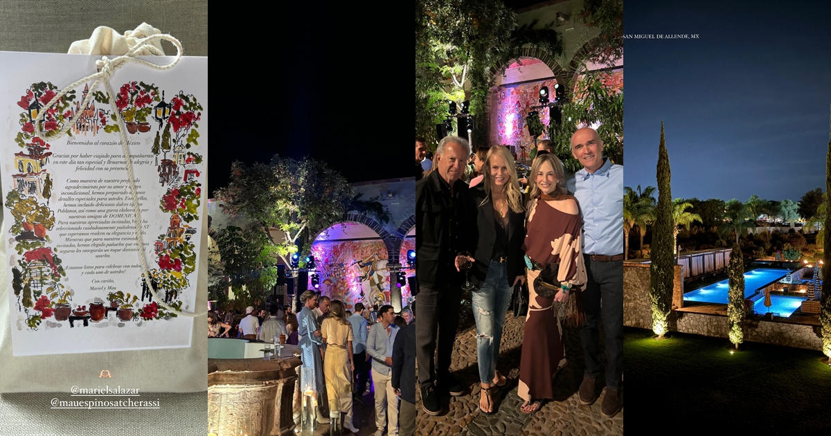 Máximo Menem compartió tiernas postales junto a Cecilia Bolocco de su viaje a México