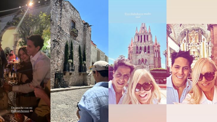 Máximo Menem compartió tiernas postales junto a Cecilia Bolocco de su viaje a México