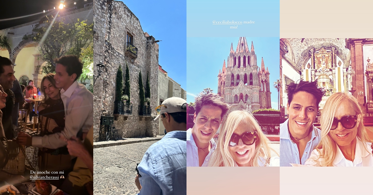 Máximo Menem compartió tiernas postales junto a Cecilia Bolocco de su viaje a México