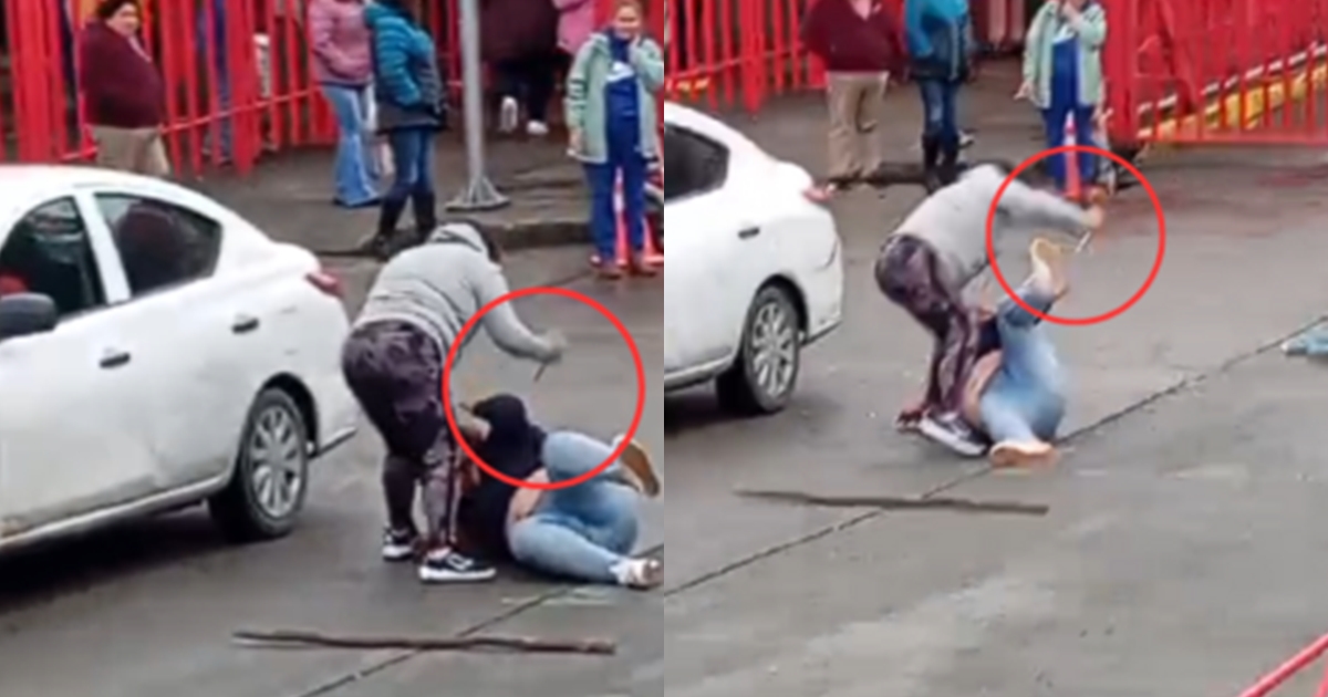 Graban brutal ataque con arma blanca a mujer afuera de cárcel de Puerto Montt: "Por patas negras"
