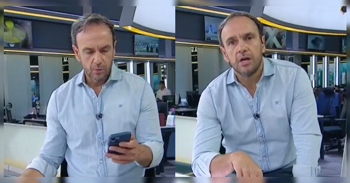 Rodrigo Sepúlveda respondió a televidente que lo criticó por quebrarse en Meganoticias Alerta