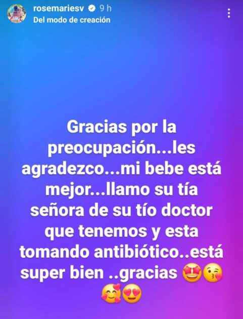 Rosemerie Dietz agradeció la preocupación de la gente