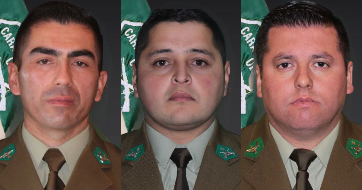 Dos cabos y un sargento: los tres funcionarios asesinados que enluta a Carabineros y al país