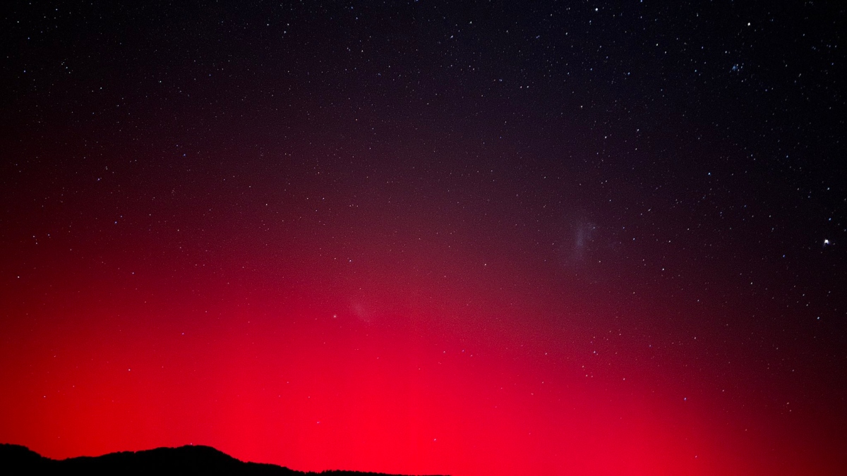 auroras australes en sur de Chile por tormenta solar