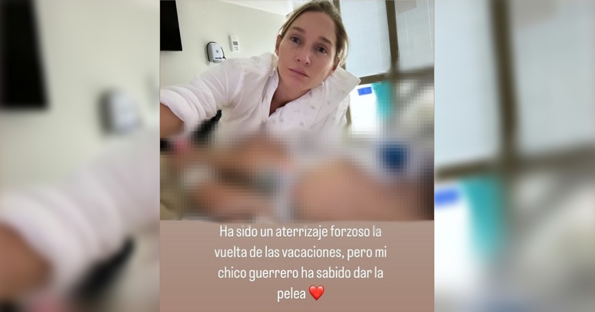 Hijo de Constanza Mackenna fue hospitalizado