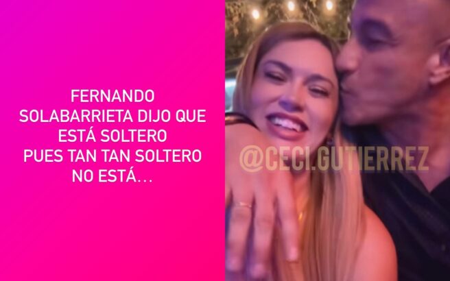 "Tan soltero no está": filtran foto de Fernando Solabarrieta con misteriosa mujer y él reaccionó