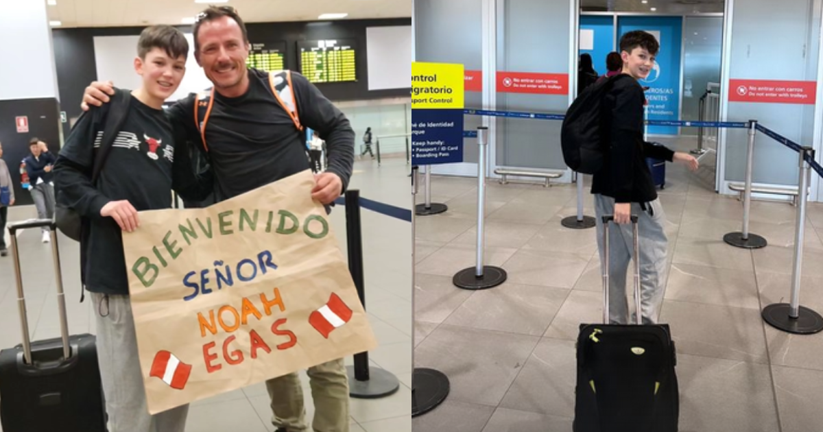 Gonzalo Egas recibió la inesperada visita de su hijo en Perú: "Increíble que ya puedas viajar solo"