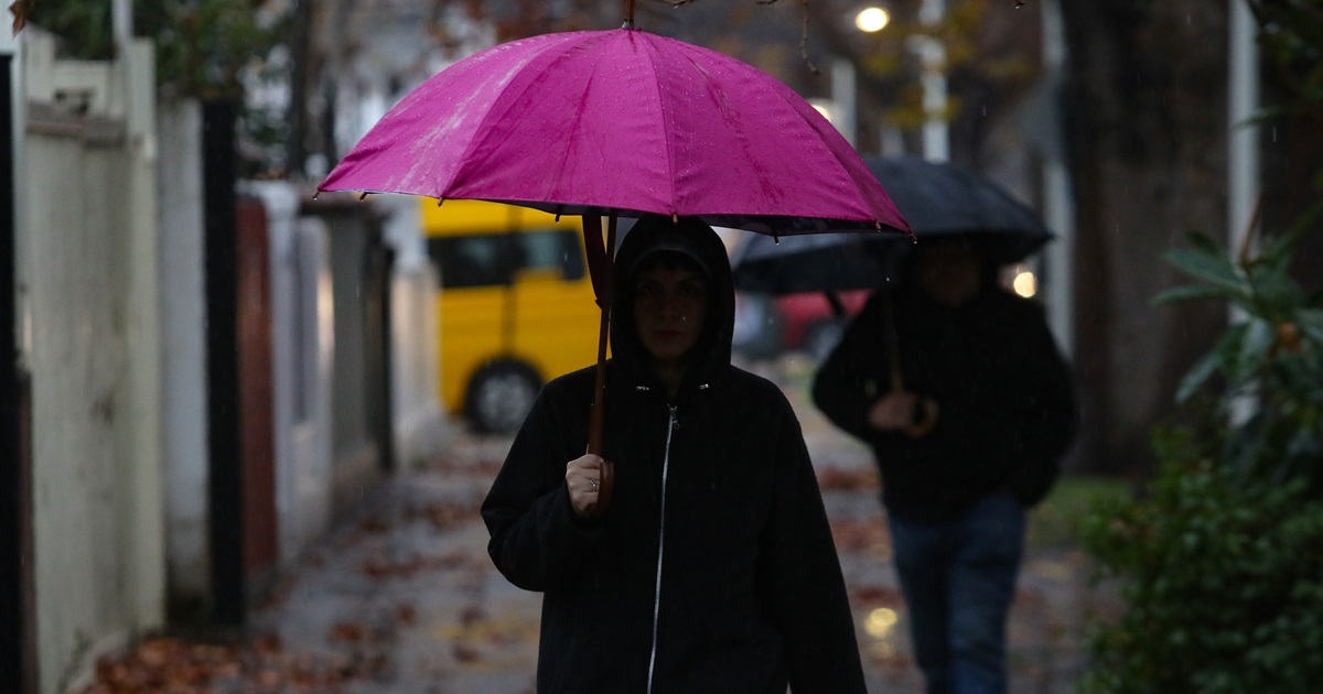 Lluvia en Santiago