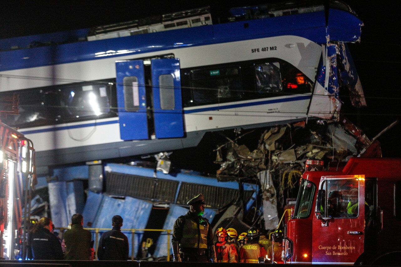 Accidente de trenes en San Bernardo