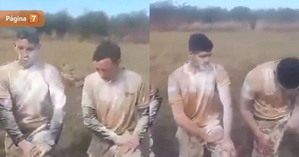 Bautizo de militares con cal viva