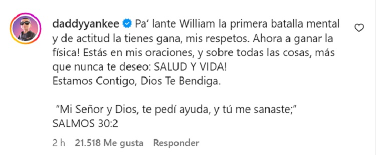 Daddy Yankee le dejó sentido mensaje a Don Omar tras saber de su diagnóstico de cáncer