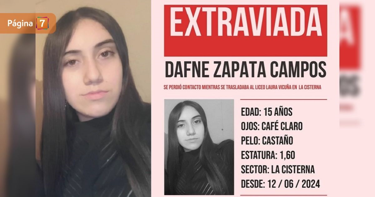 Tras una semana de búsqueda: Encuentran a adolescente extraviada en La Cisterna