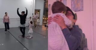 Fernando Godoy publicó tiernos registros con sus hijos: ballet con Lua y Nalu lo reconoció en la TV