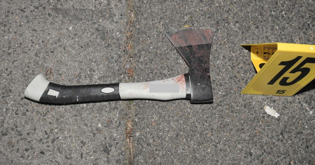 Hacha que utilizó rumano para asesinar a joven chilena en Austria