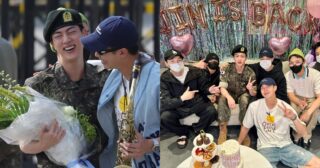 Jin de de BTS completó su servicio militar obligatorio y compañeros del grupo k-pop lo celebraron