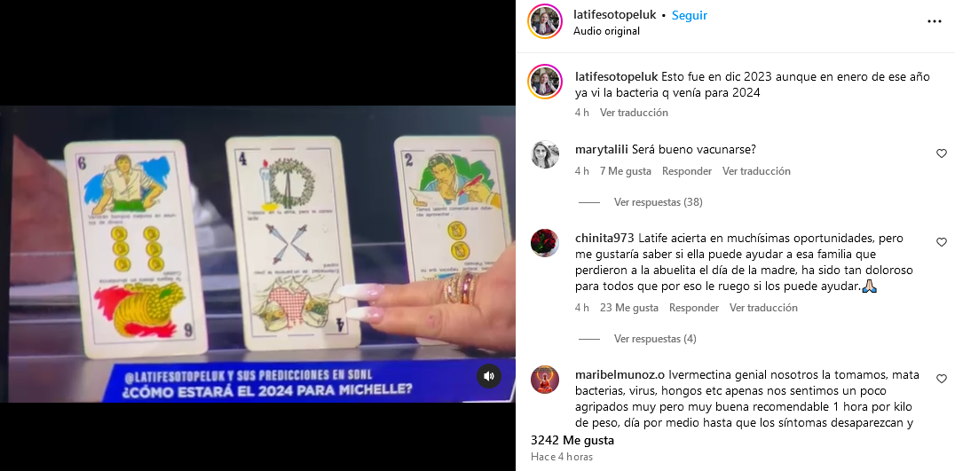 Latife Soto recuerda su predicción de 2023 en medio de alarma por la "bacteria asesina"