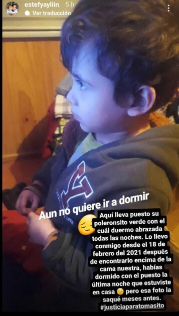 Estefanía Gutiérrez, madre de Tomás Bravo, compartió un emotivo recuerdo de su hijo