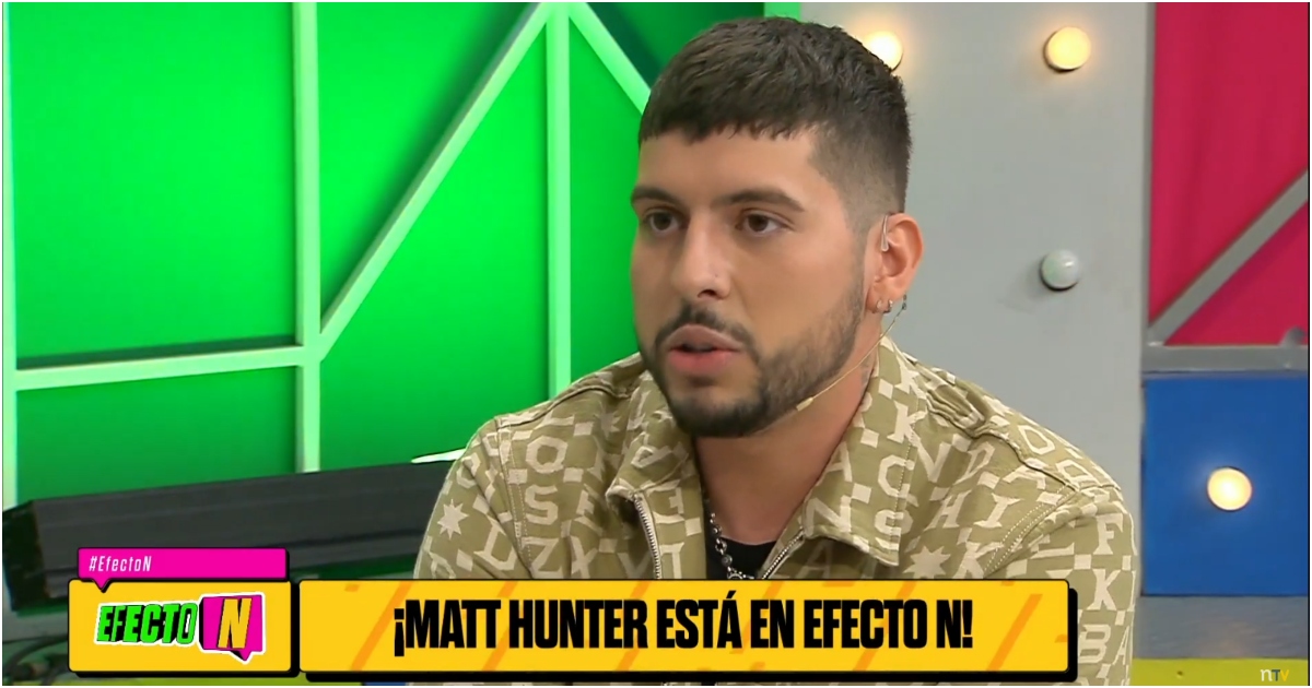 En una entrevista para NTV, el cantante Matt Huntter reveló sus planes musicales en Chile.