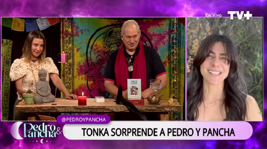 Mensaje de Pedro Engel a Tonka Tomicic en pantalla