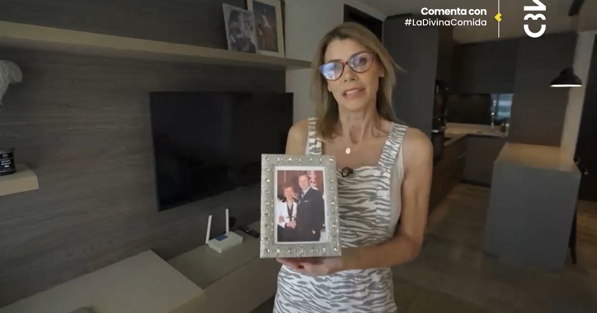 Mariel Aereboe mostró foto de sus padres en La Divina Comida