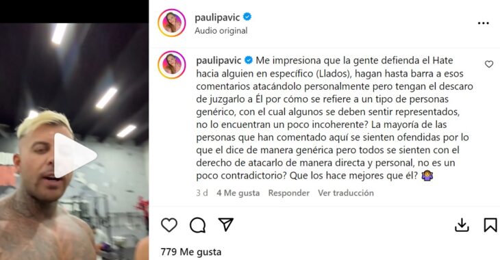 Paula Pavic defendió a su mentor, Amadeo Llados, tras realizar cuestionada reflexión