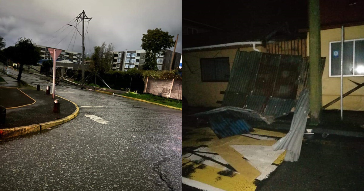 Vientos causan graves daños en Penco: habitantes aseguran que pasó una tromba marina