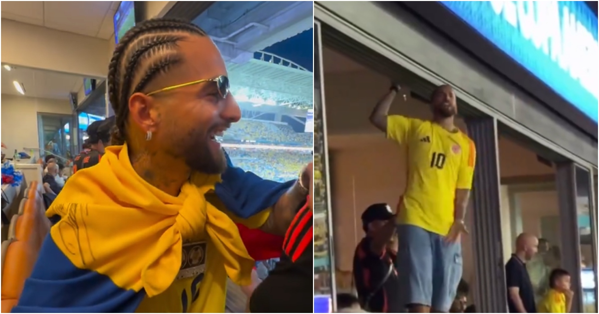 Comportamiento de Maluma en final de Copa América sacó chispas: tuvo roces con hinchas argentinos