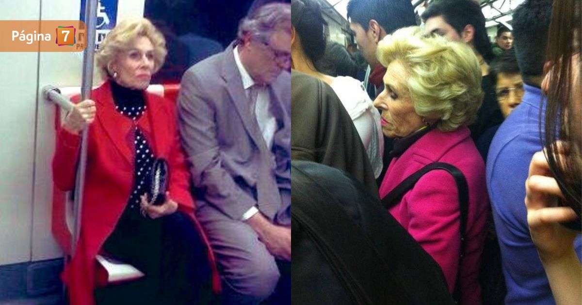 Mary Rose Mac-Gill en el Metro de Santiago