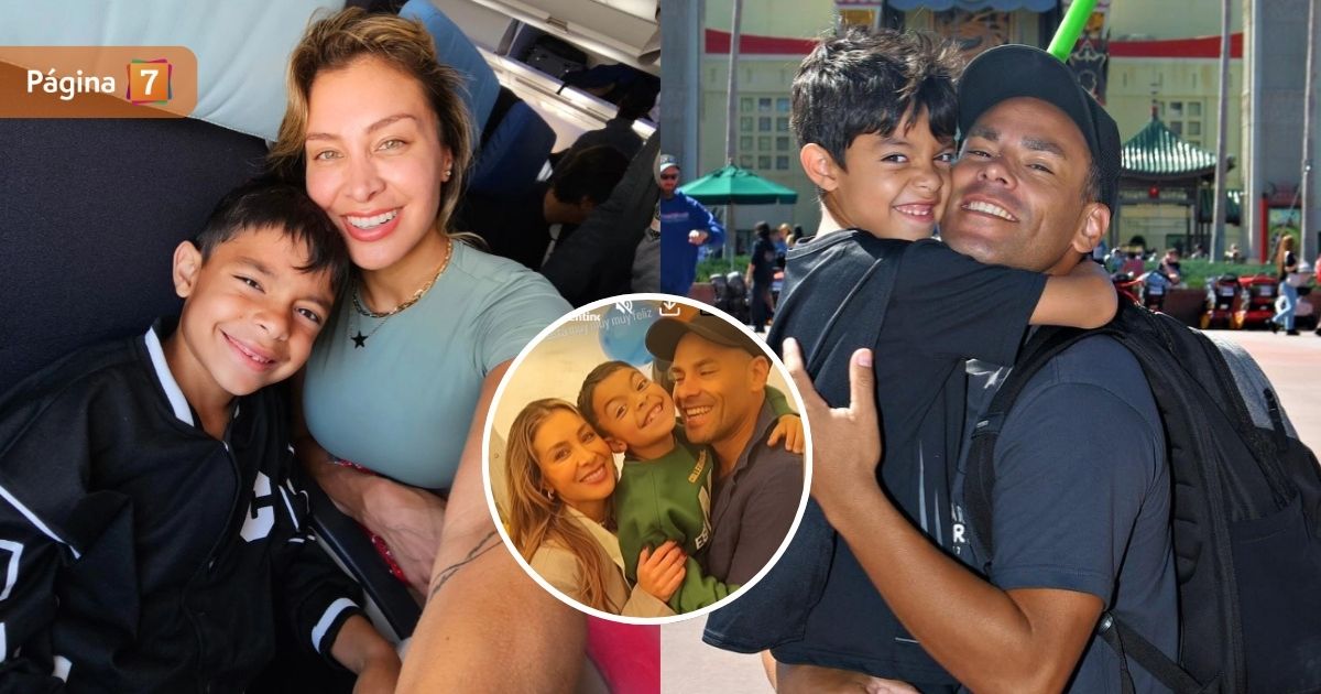 Todos juntos: Claudio Valdivia y Sabrina Sosa festejaron el cumpleaños de su hijo Gaspar