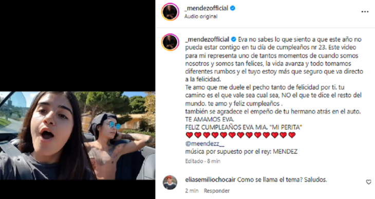 DJ Méndez enterneció con dulce saludo de cumpleaños a su hija Eva: "Mi perita"