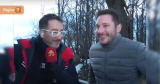 Eduardo Fuentes echó al agua a Francesco Gazzella en el Buenos días a todos