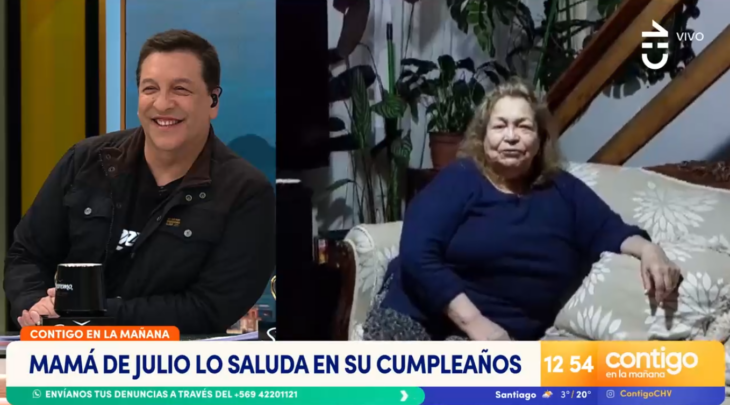 Mamá e hijo de Julio César Rodríguez lo sorprendieron con saludos de cumpleaños: "Te quiero mucho"