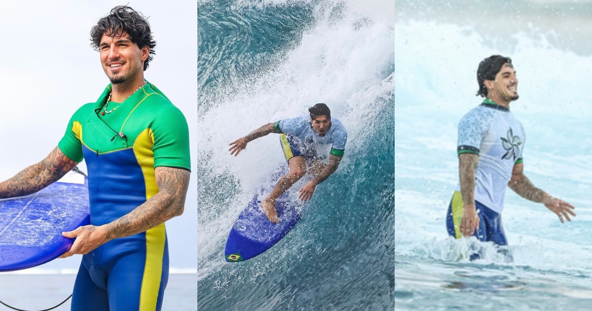 El surfista Gabriel Medina se volvió viral en París 2024 con impactante fotografía