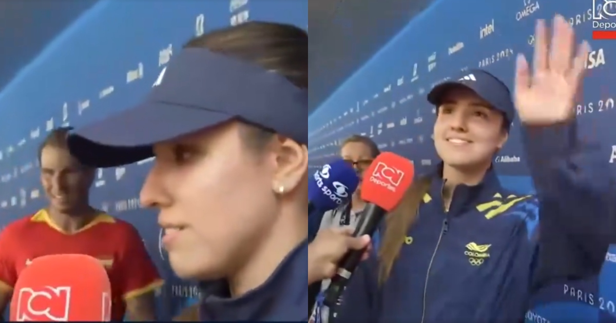 Tenista Camila Osorio se vuelve viral en París 2024 luego de su cruce con Rafael Nadal