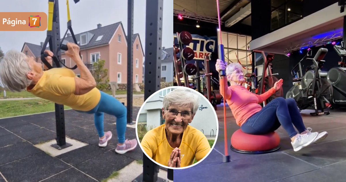 Abuelita fit supera todos los límites a sus 84 años: "Vivo mi vida como a mí me gusta"