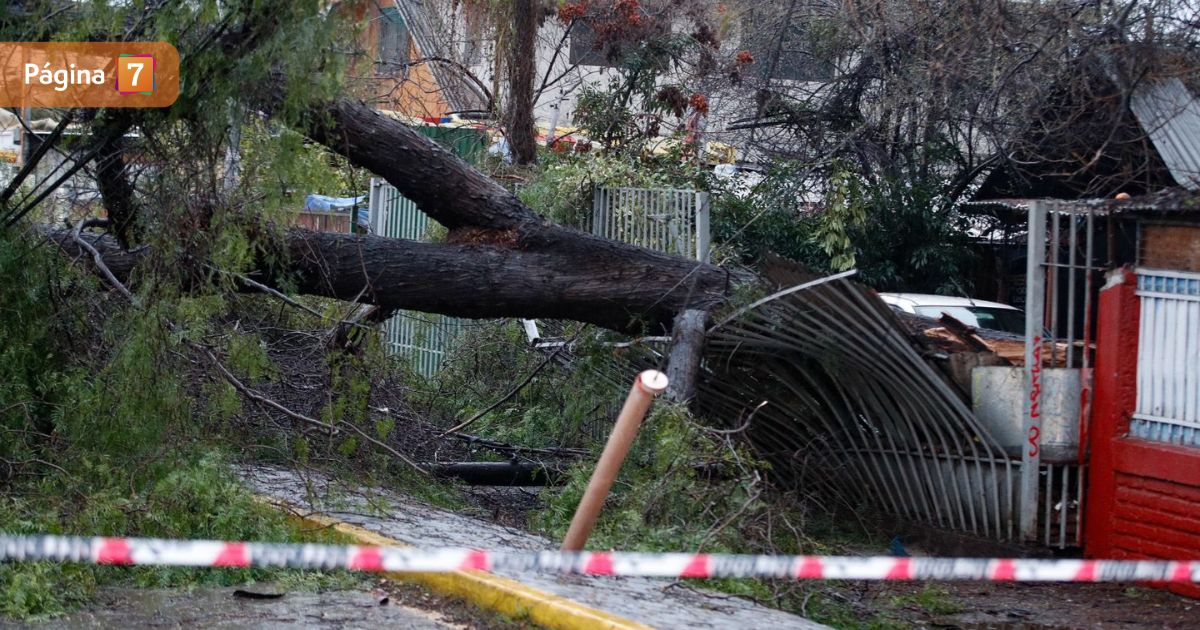 balance del temporal en la region metropolitana