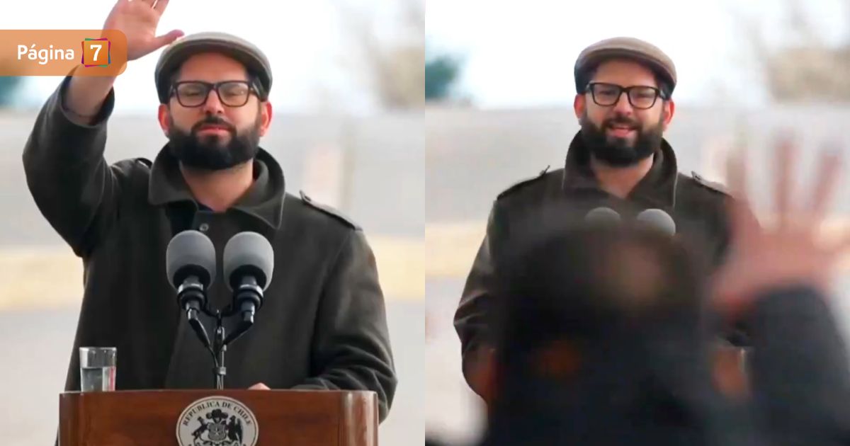 Gabriel Boric rompió protocolo para abrazar a hombre con esquizofrenia que lo interrumpió a gritos