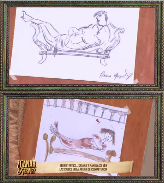 retratos que dejó actividad de pintura en Ganar o Servir