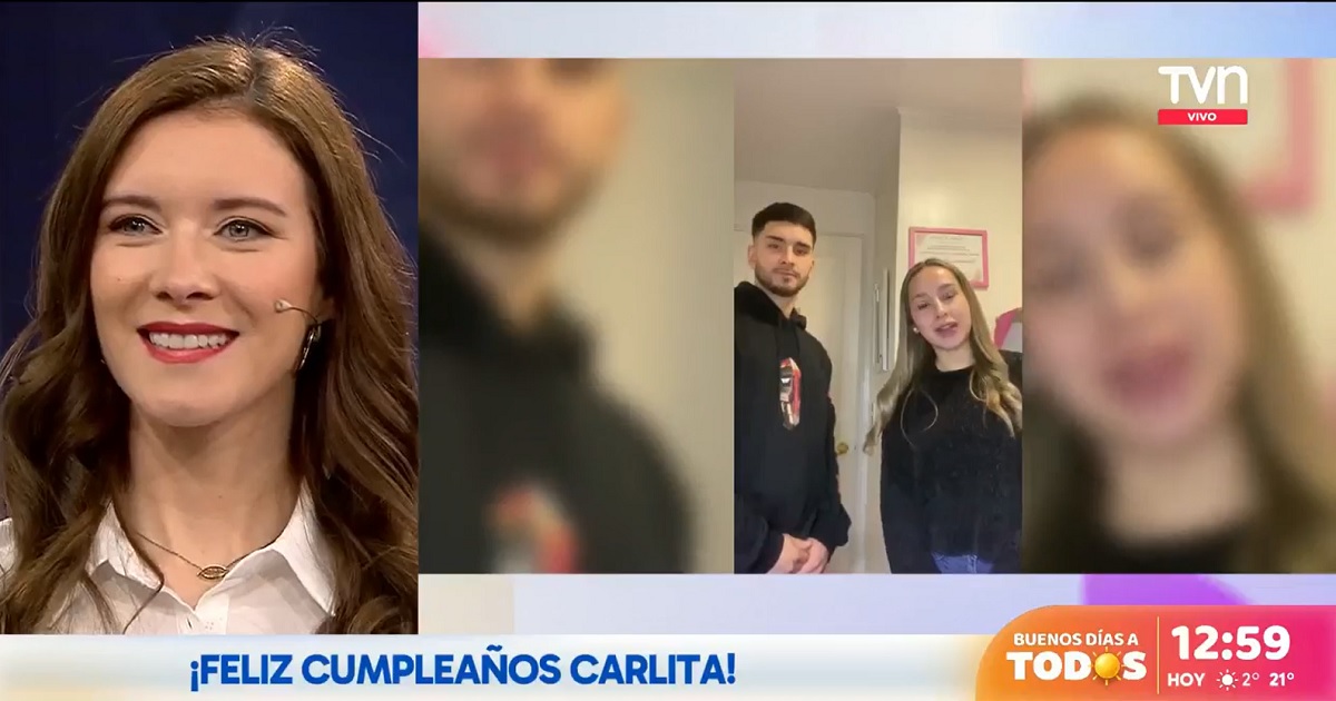 Carla Jara y el saludo de cumpleaños de sus hermanos 