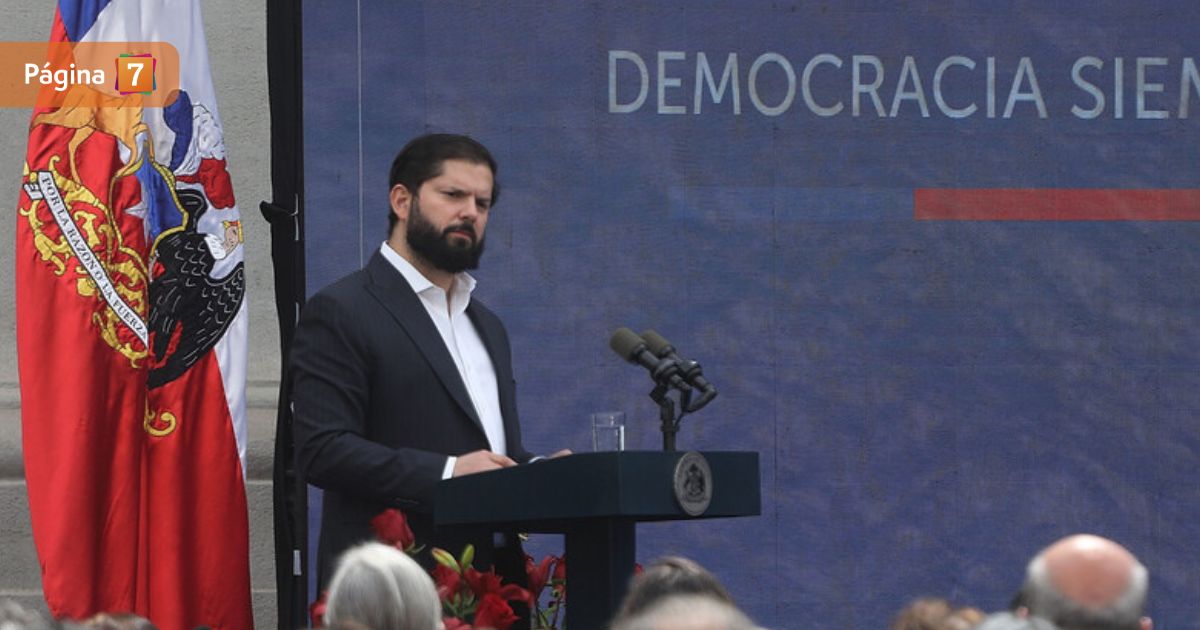 Gabriel Boric en Palacio de La Moneda